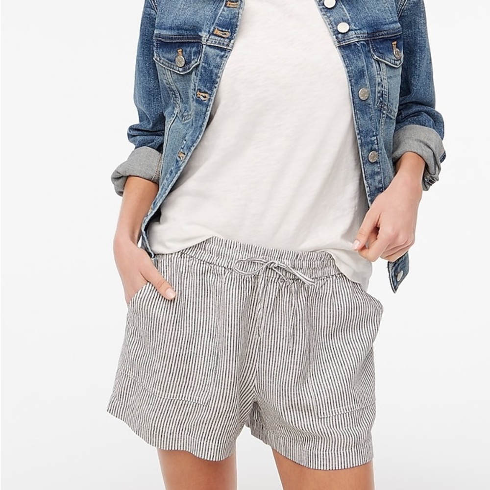 J.Crew Linen-blend Drawstring Shorts